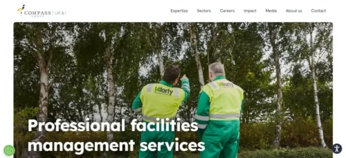 Compass Group UK and Ireland team delivering workplace support services