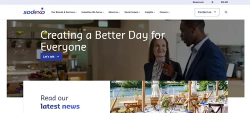 Sodexo UK and Ireland team providing workplace and facilities services