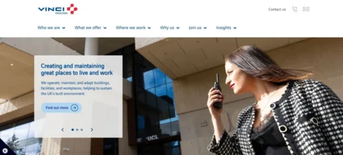 VINCI Facilities engineers carrying out building maintenance and facilities management