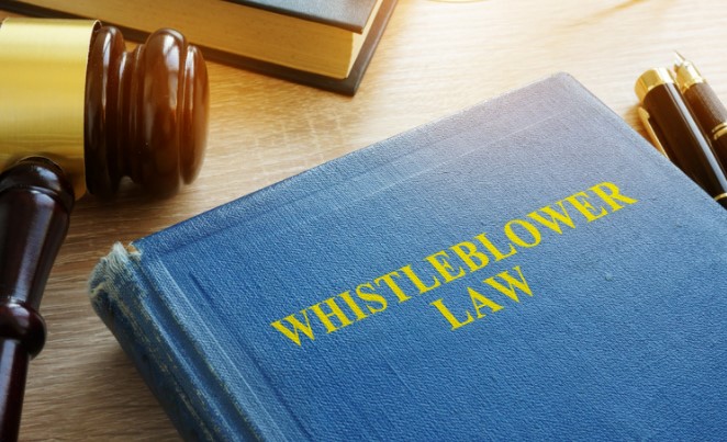 What type of law protects you when whistleblowing