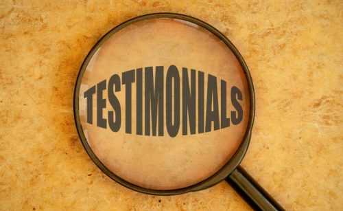 Use the power of the word- Leverage testimonials