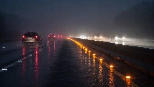 Can Amber Studs Still Be Seen in Rain, Fog or Snow