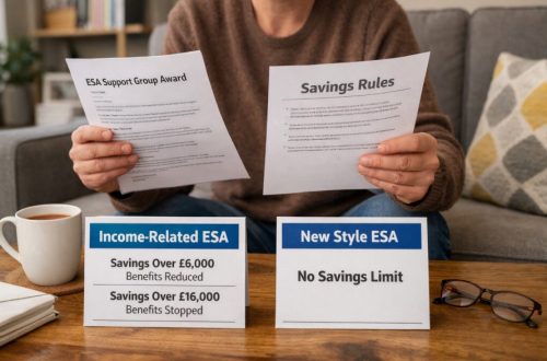 Does Being in the ESA Support Group Change the Savings Rules