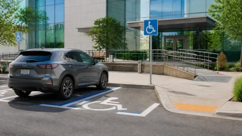 Where Can a Blue Badge Holder Park