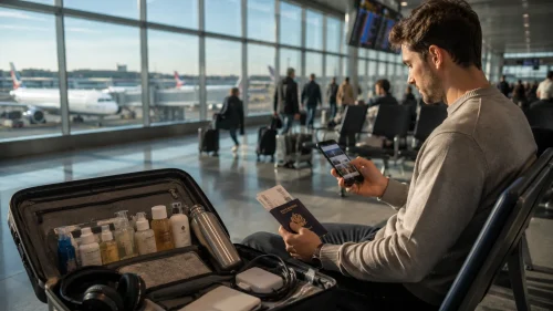How should passengers check an airport’s current rule