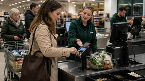 What should shoppers do when Waitrose card machines are not working