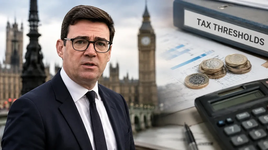Andy Burnham Tax Threshold Update: PM Rules Out Immediate Changes andy burnham tax threshold